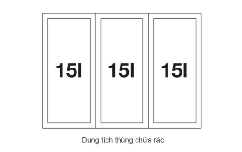 Dung tích thùng chứa Select II 60/3 Orga
