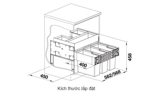 Kích thước lắp đặt Select II 60/3 Orga