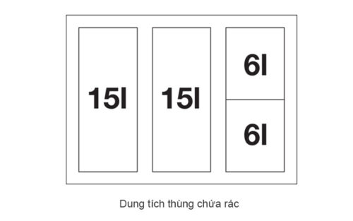 Dung tích ngăn chứa Select II 60/4 Orga